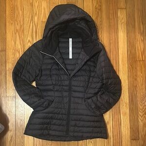 Black Puffer Jacket with Hood